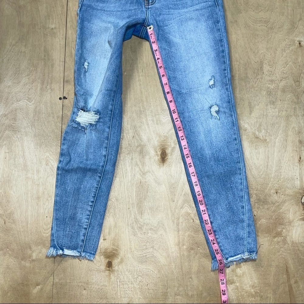 KanCan Diem Low Rise Distressed Ankle Skinny Jeans - Picture 7 of 11